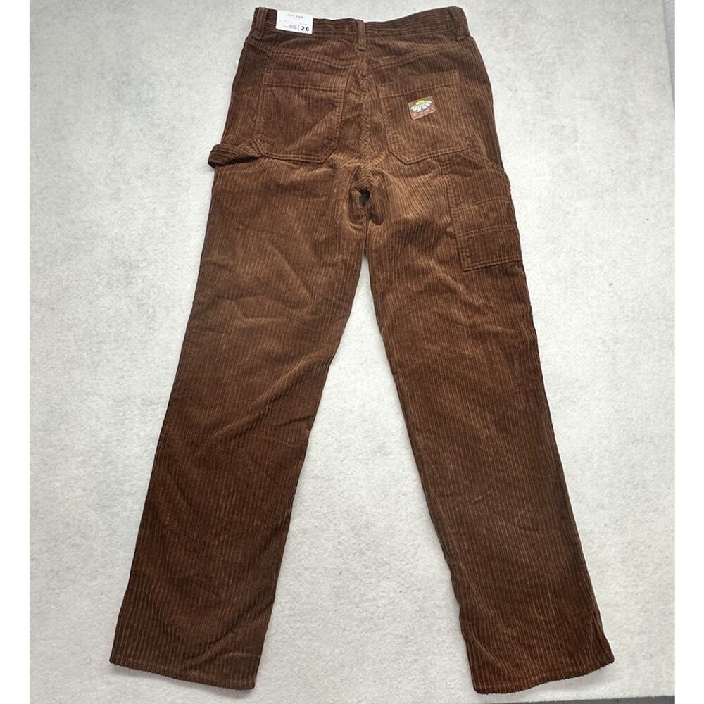 Pacsun Pants Womens Size 26 Brown Corduroy 90s Boyfriend Carpenter Baggy Grunge - Picture 9 of 13